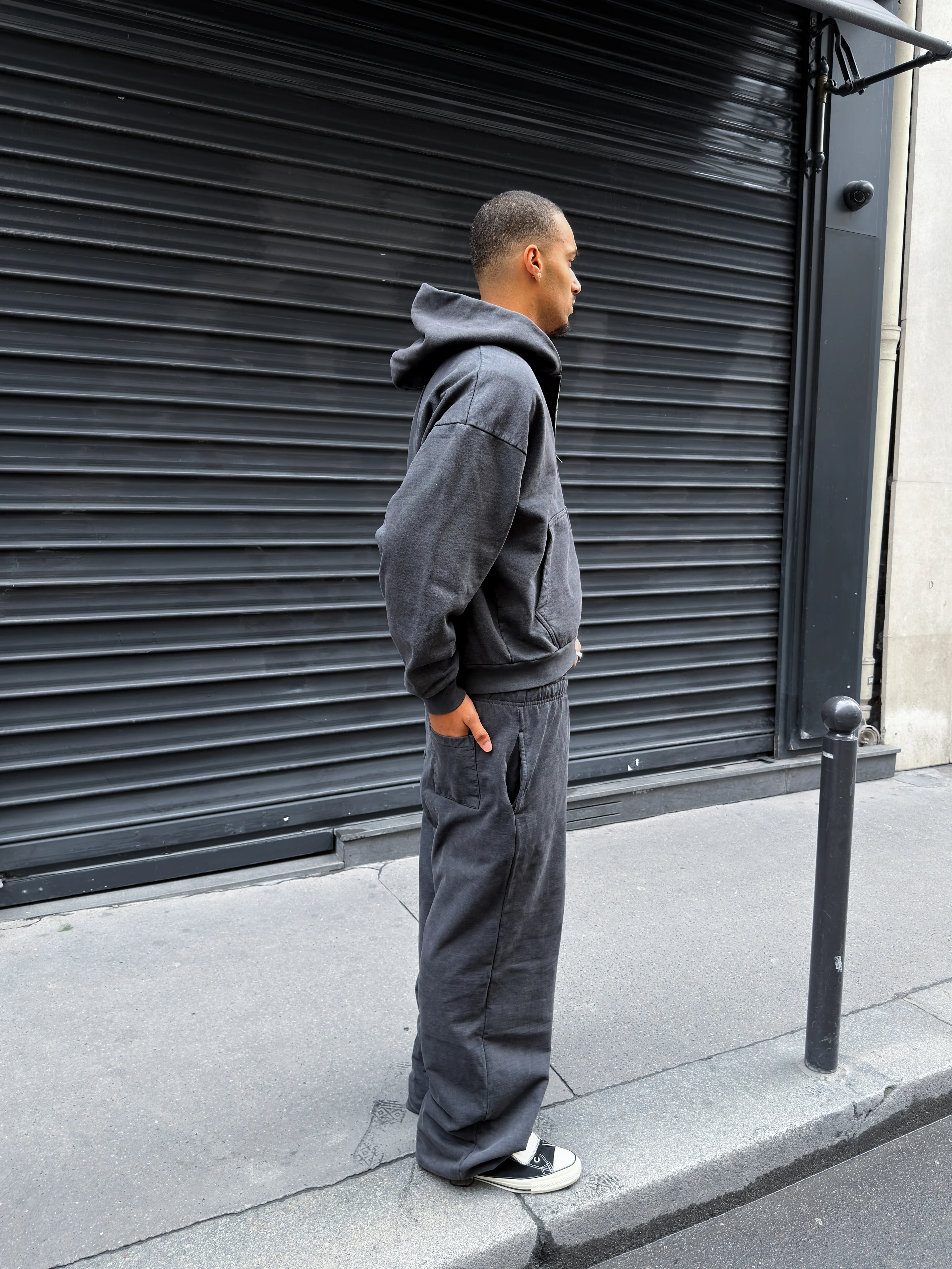 SLATE FADED BAGGY TROUSER - Image 2