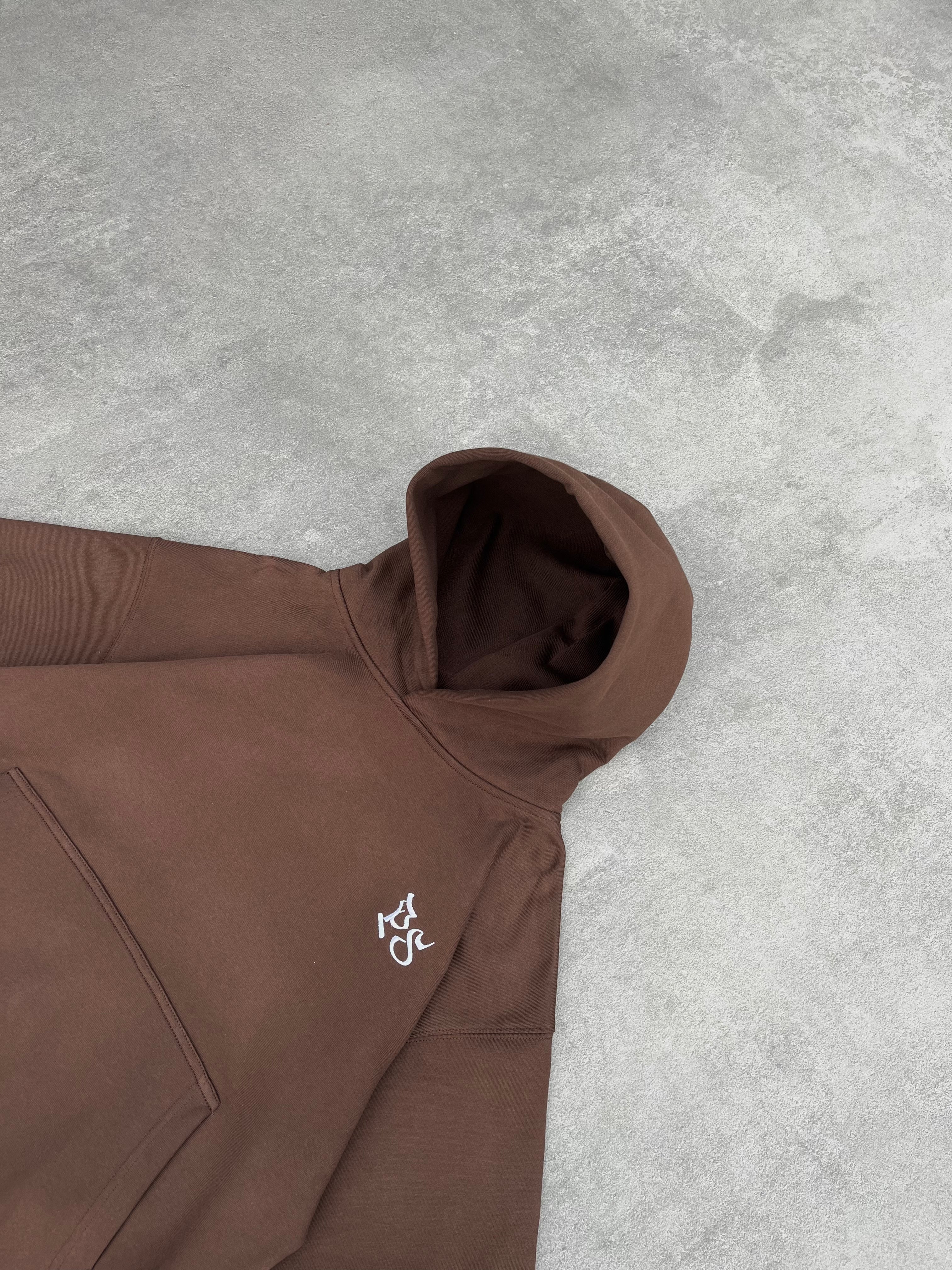 BROWN BOXY HOODIE - Image 3
