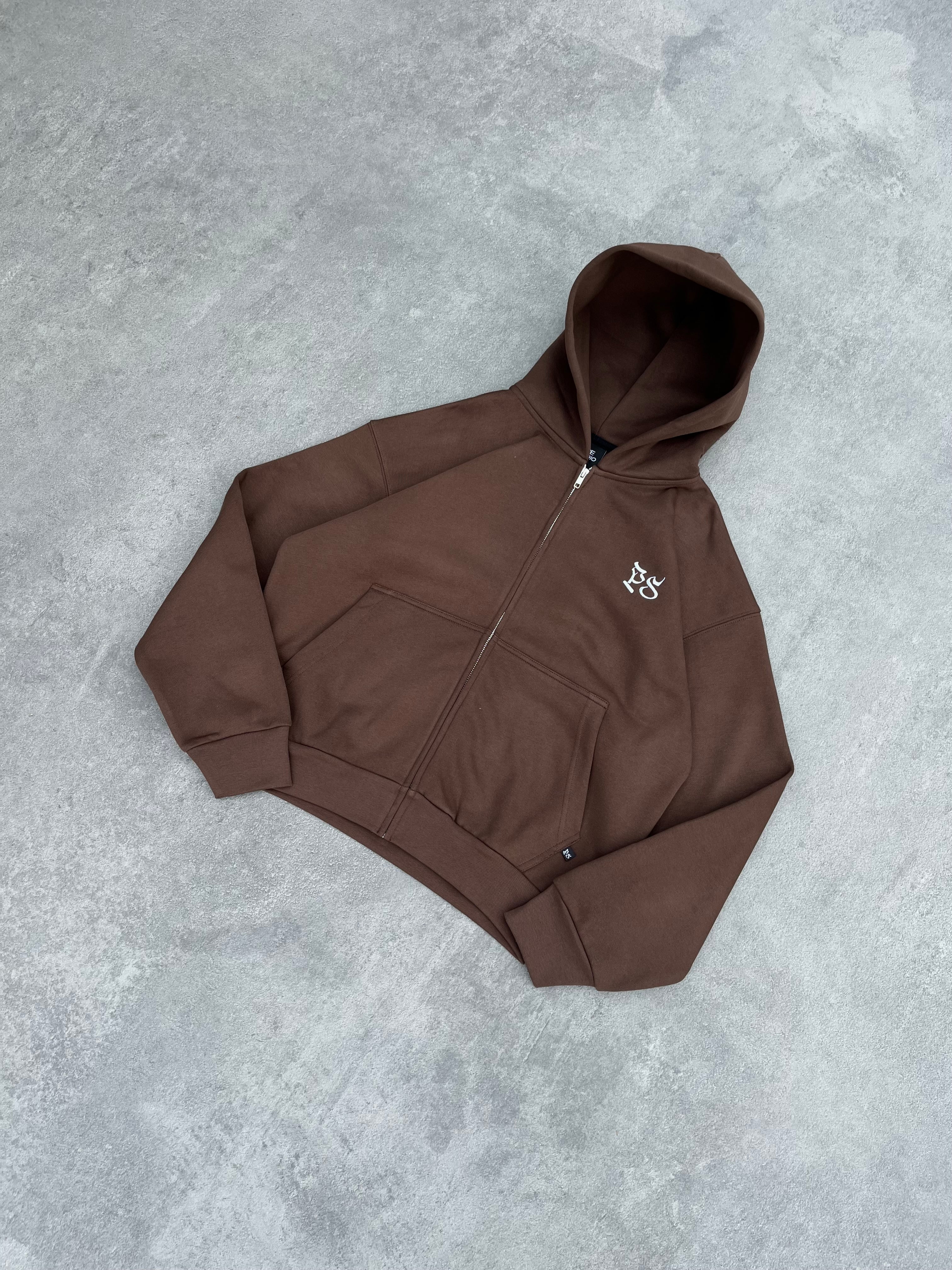 BROWN ZIP-HOODIE - Image 5