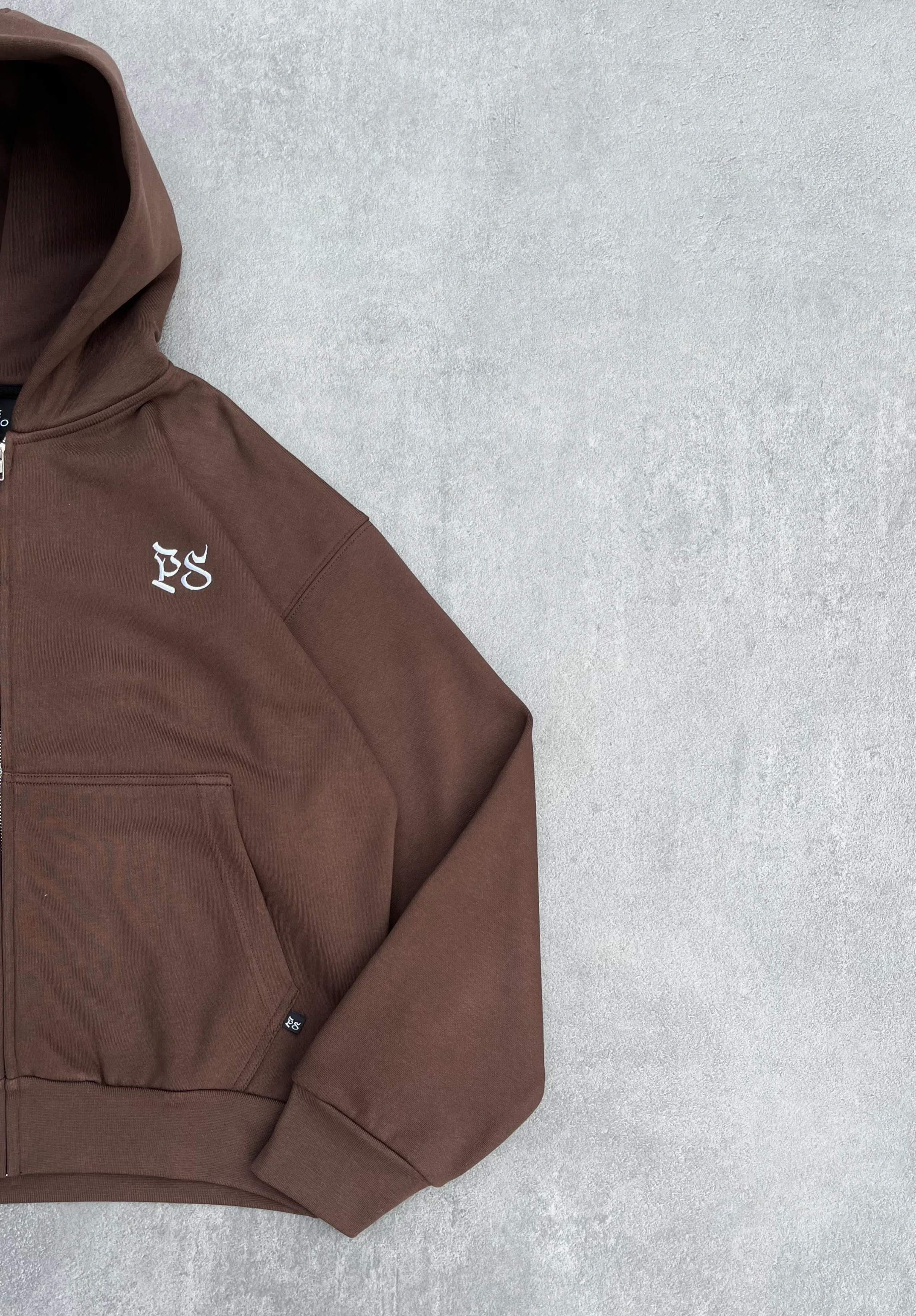 BROWN ZIP-HOODIE - Image 6