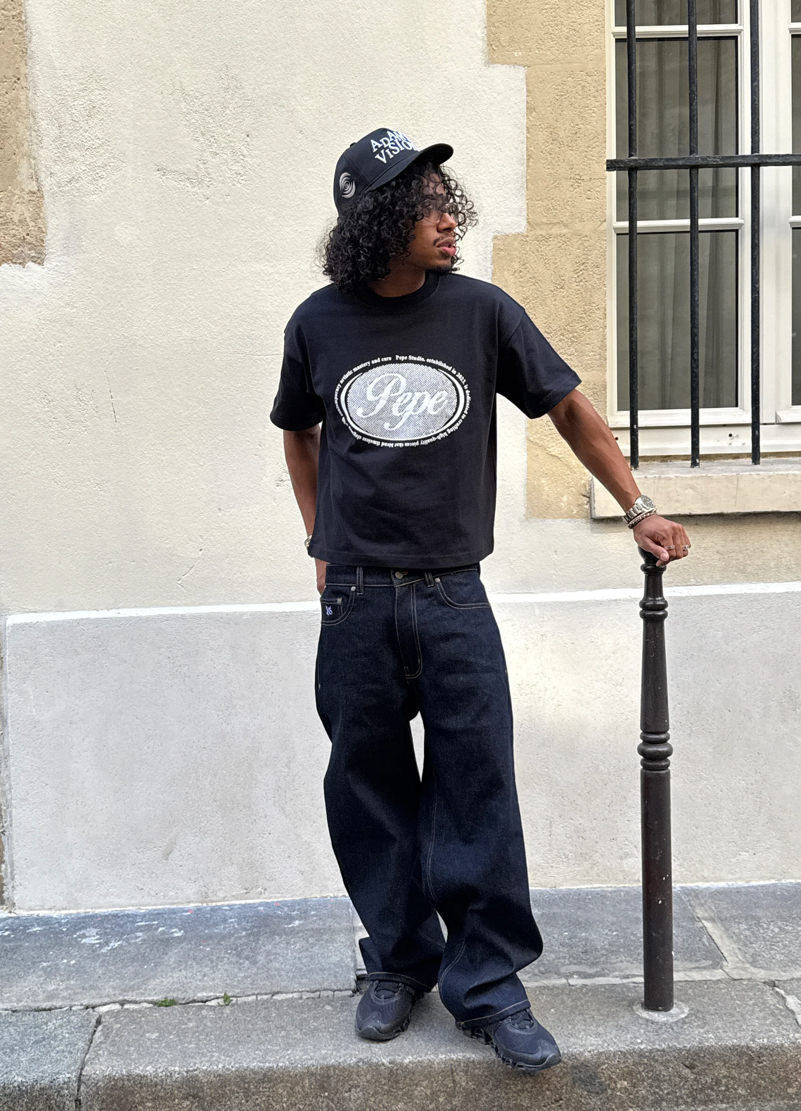 DARK BLUE RAW DENIM PANT - Image 2