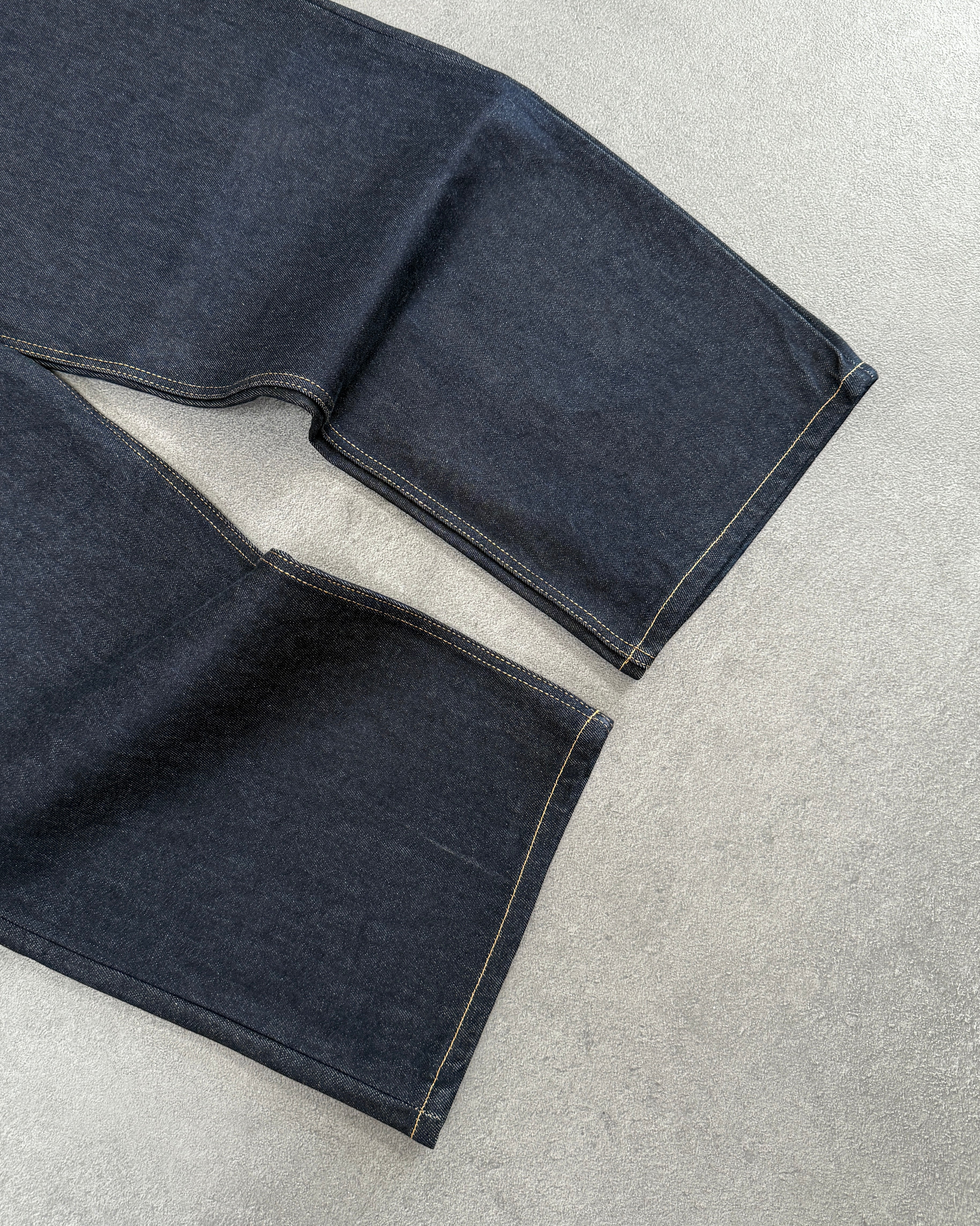 DARK BLUE RAW DENIM PANT - Image 8