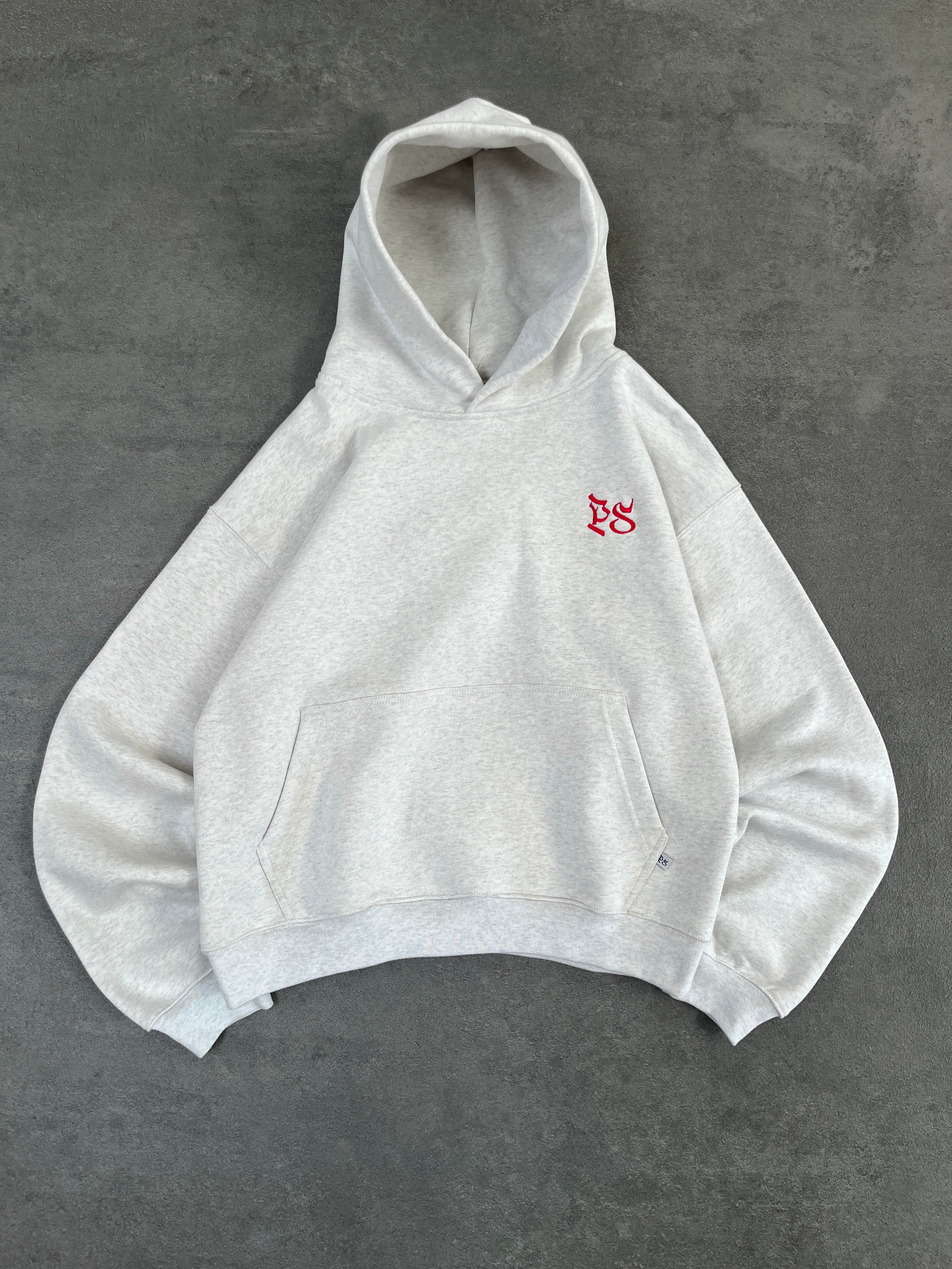 LIGHT GRAY BOXY HOODIE