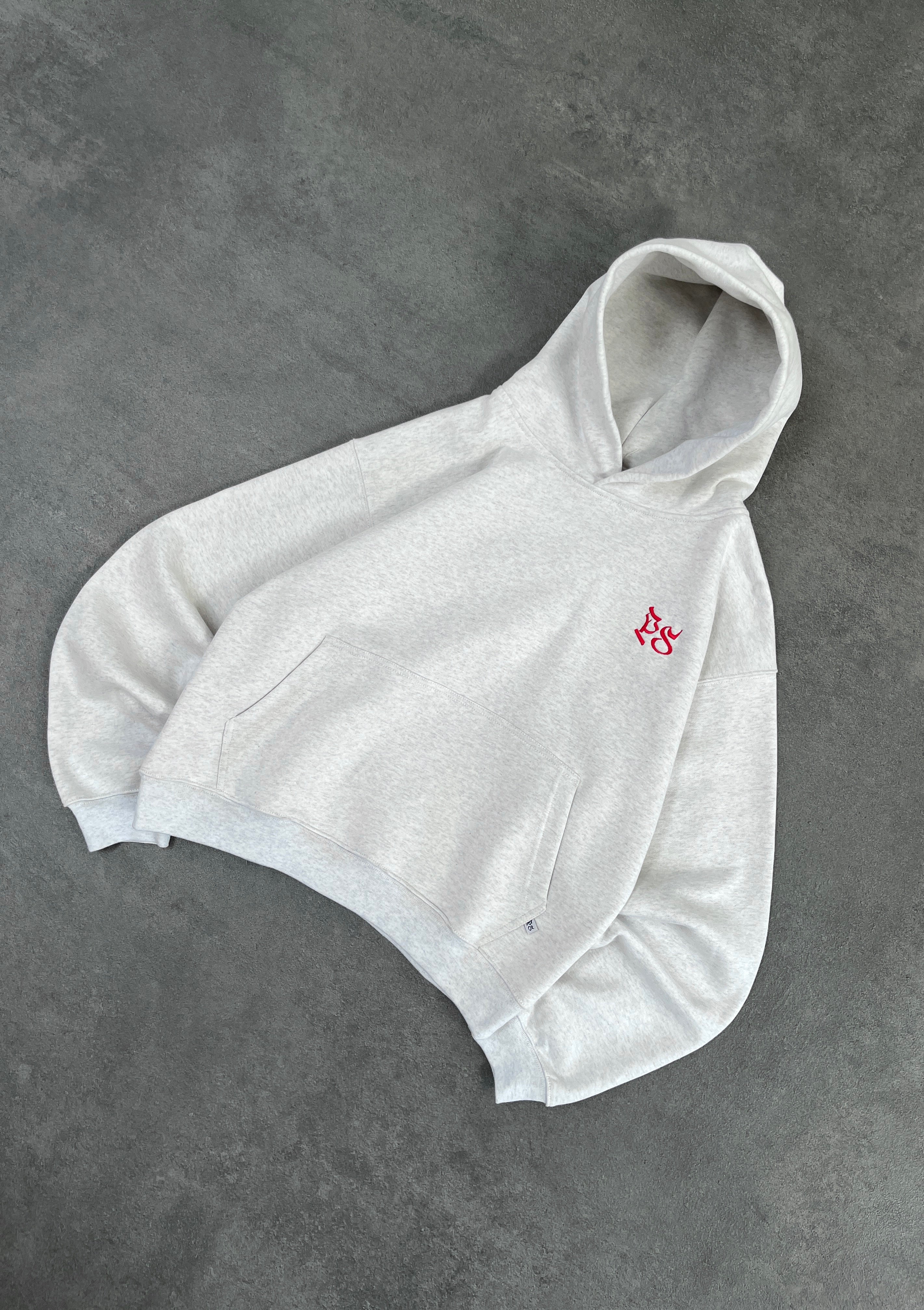 LIGHT GRAY BOXY HOODIE - Image 2