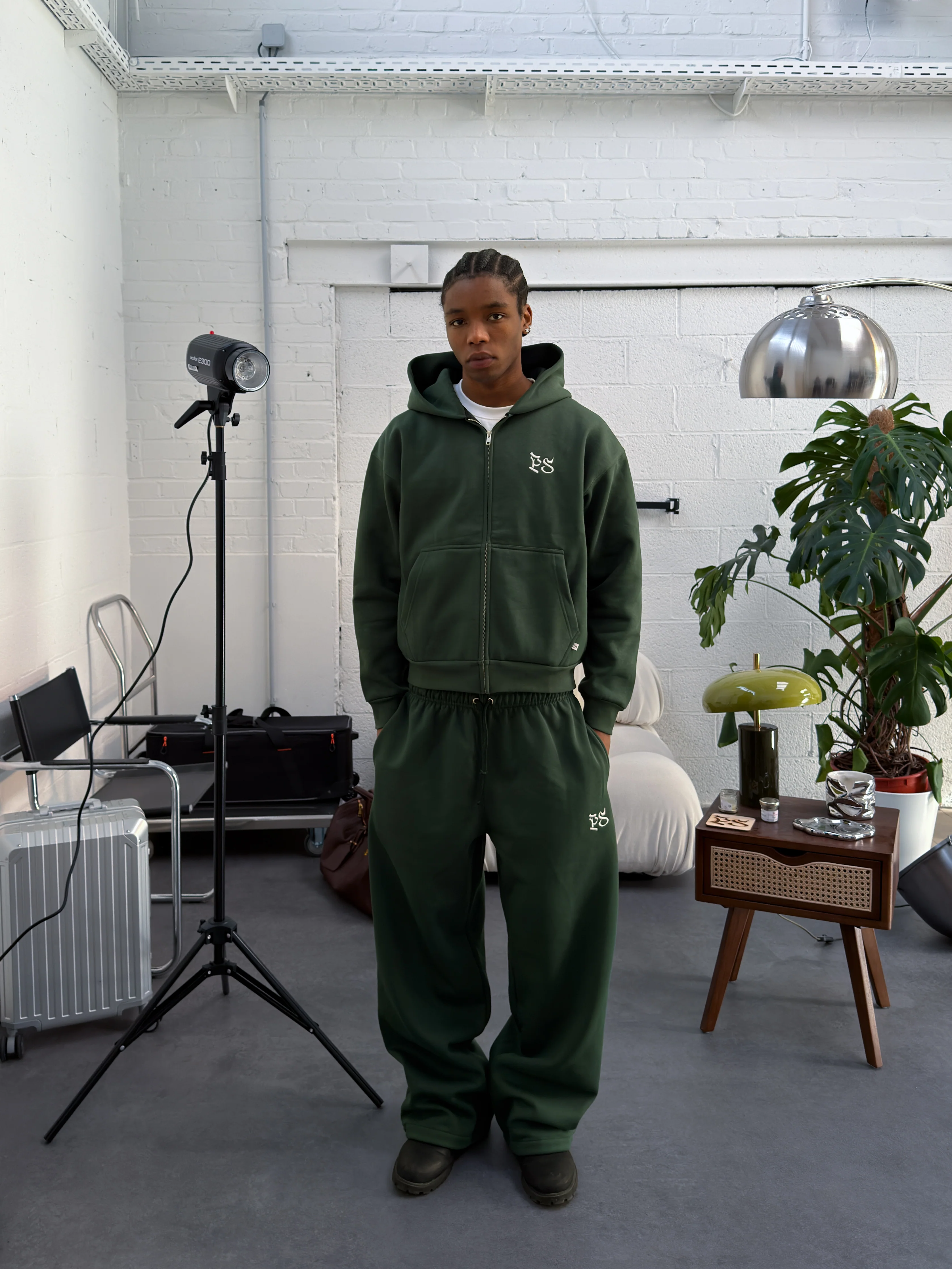 Pine Green Baggy Trouser - Image 2