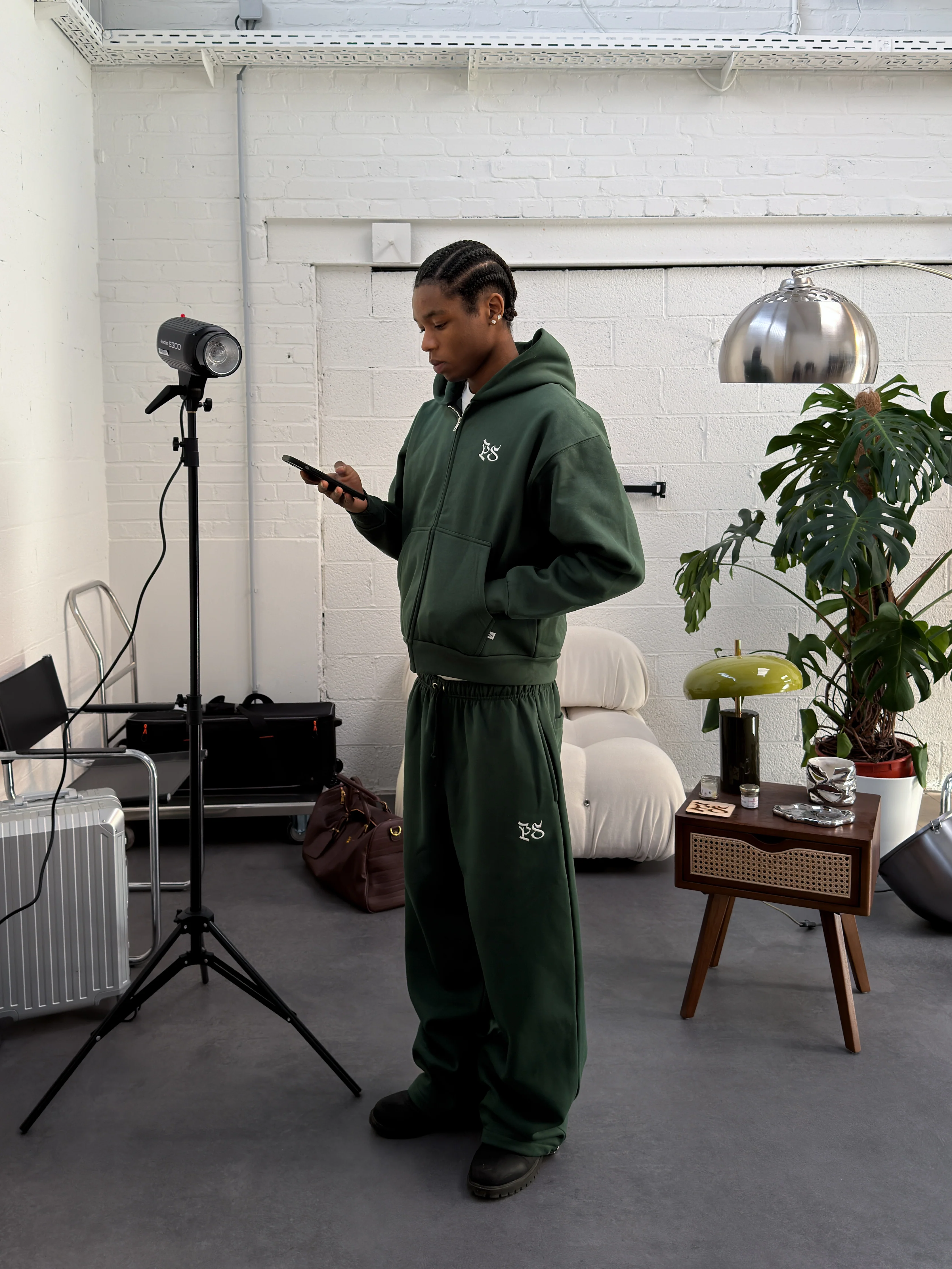 Pine Green Baggy Trouser - Image 4