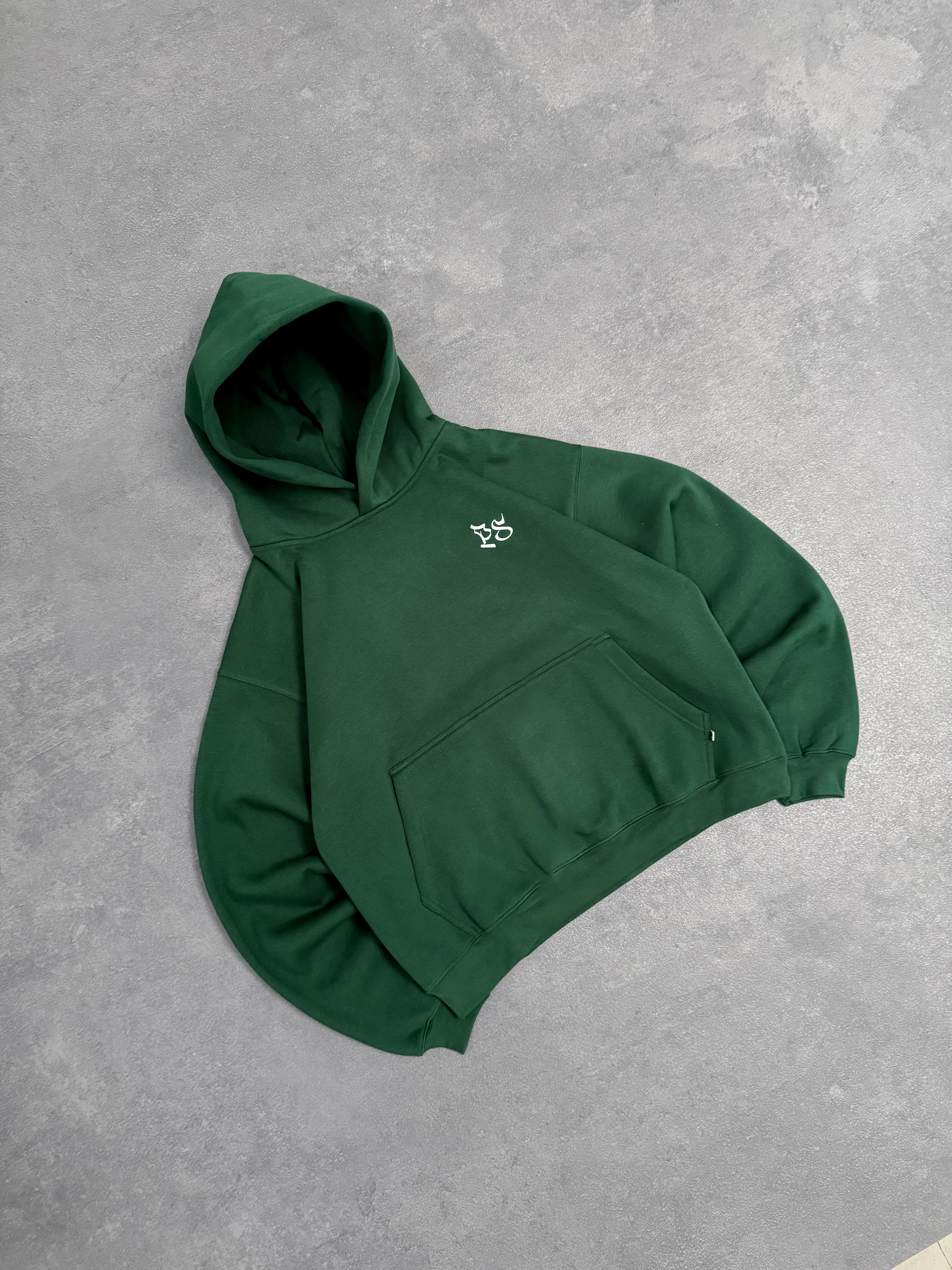 Pine Green Boxy Hoodie - Image 2