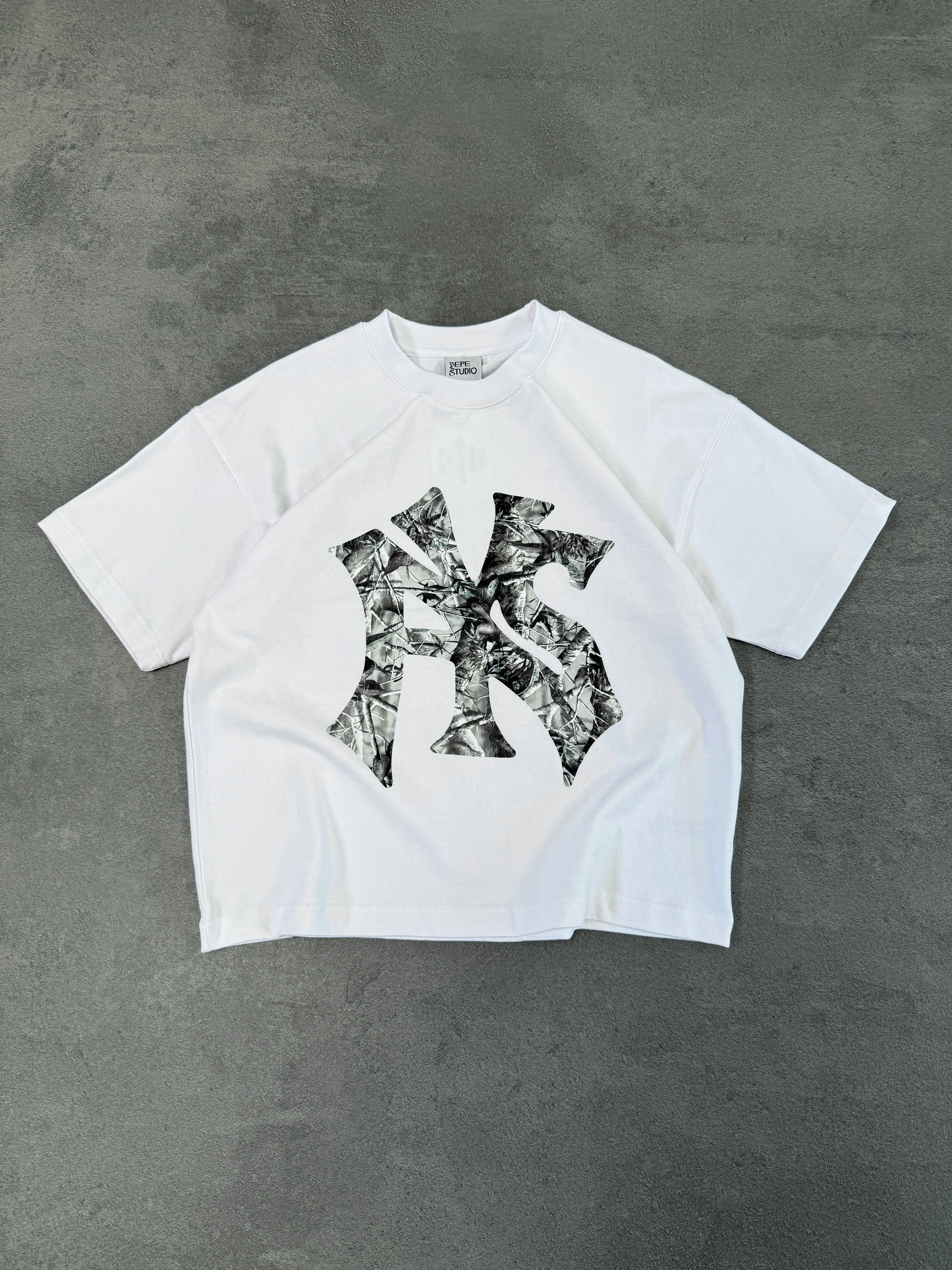PYS WHITE CAMO TEE